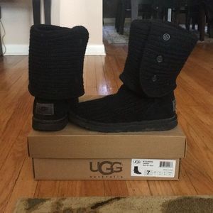 UGG black classic cardy boots!